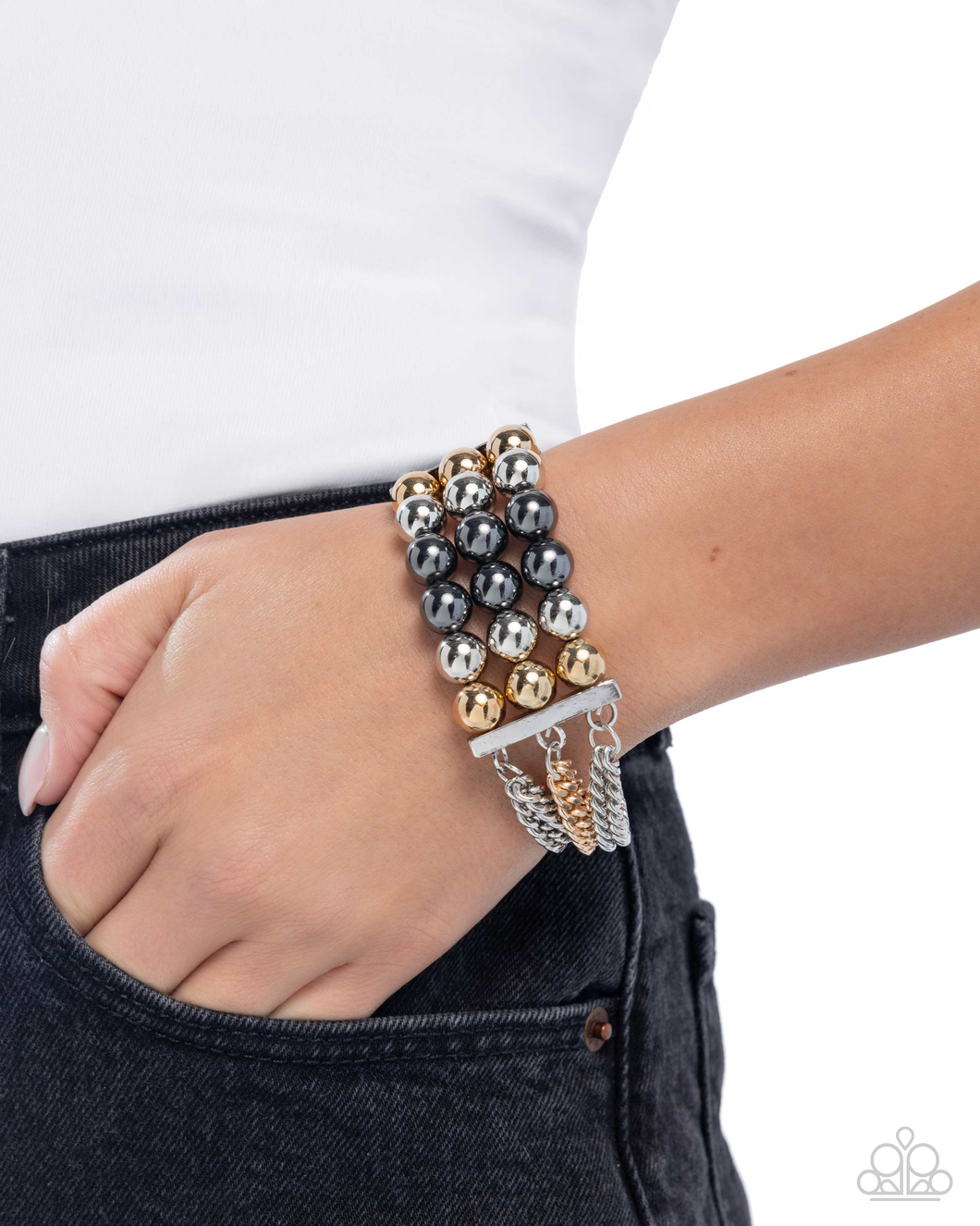 Paparazzi Jewelry Bracelet Sarcastic Stack - Multi