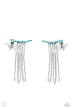 Load image into Gallery viewer, Paparazzi Jewelry Earrings Fault Line Fringe - Blue