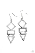Load image into Gallery viewer, Paparazzi Jewelry Earrings Glamorously Geometric - Silver