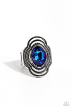 Load image into Gallery viewer, Paparazzi Jewelry Ring Entrancing Edge - Blue