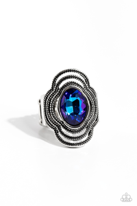 Paparazzi Jewelry Ring Entrancing Edge - Blue