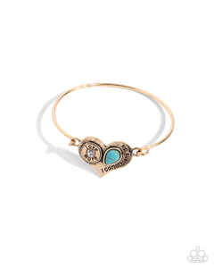 Paparazzi Jewelry Bracelet Give More Love - Gold