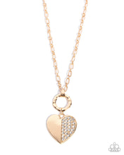 Load image into Gallery viewer, Paparazzi Jewelry Necklace Half-Hearted Hangout