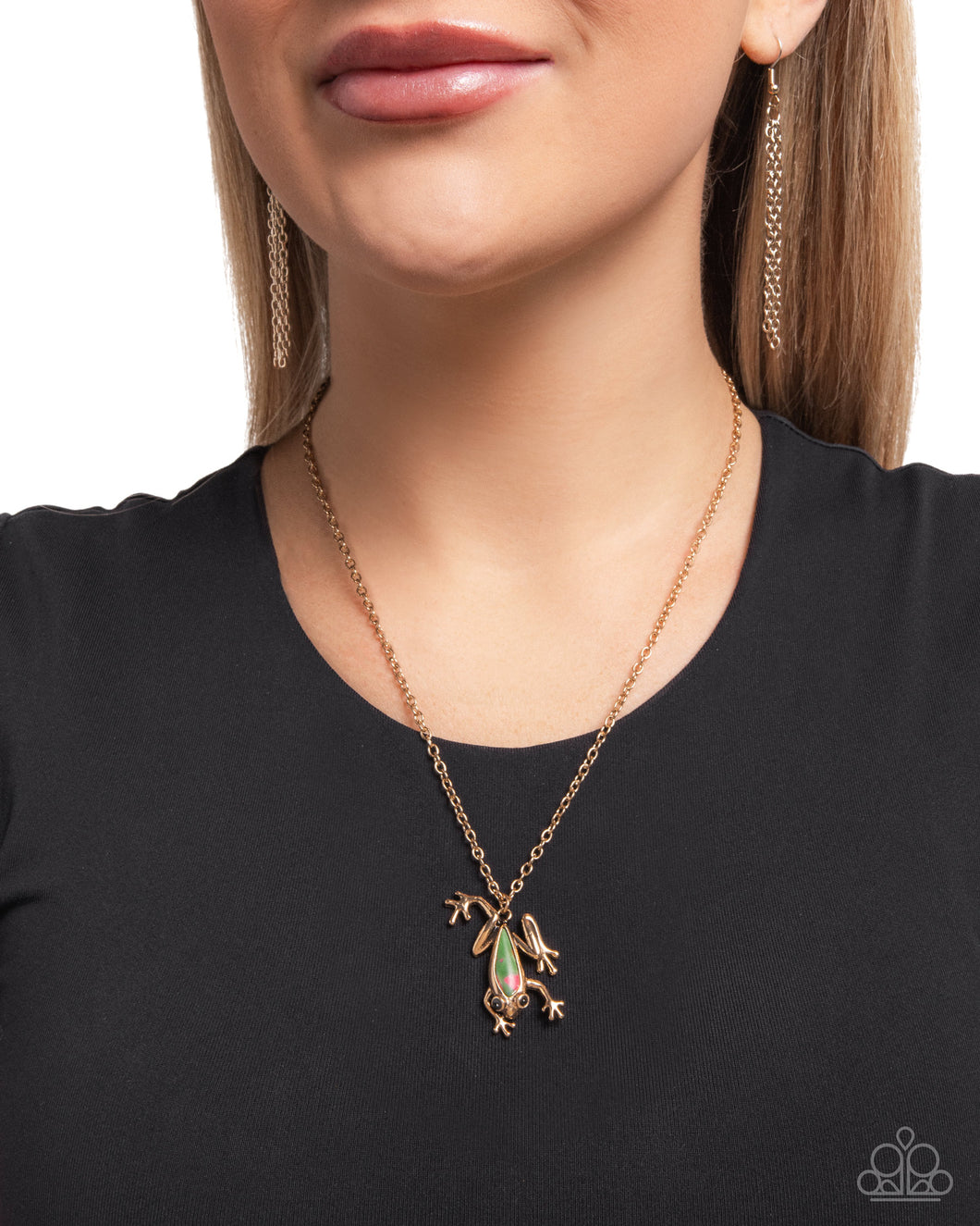 Paparazzi Jewelry Necklace Flashy Tree Frog