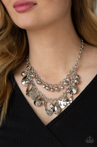 Paparazzi Jewelry Necklace Extra Exhilarating - Silver