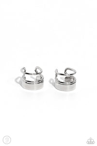 Paparazzi Jewelry Earrings Never Look STACK - Silver