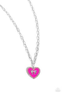 Paparazzi Jewelry Necklace Romantic Gesture - Pink