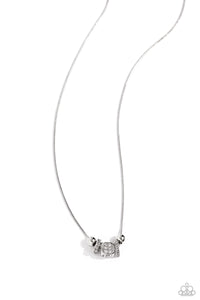 Paparazzi Jewelry Necklace Rolling the Dice - White