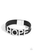 Load image into Gallery viewer, Paparazzi Jewelry Bracelet Hopeful Haute - Black