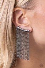 Load image into Gallery viewer, Paparazzi Jewelry Earrings Feuding Fringe - Black