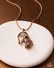 Load image into Gallery viewer, Paparazzi Jewelry Necklace Ferocious Feline - Gold