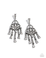 Load image into Gallery viewer, Paparazzi Jewelry Earrings Sparkly Shimmy - White