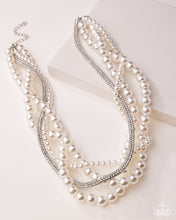 Load image into Gallery viewer, Paparazzi Jewelry Necklace Pearl Pinnacle - White