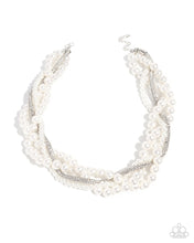 Load image into Gallery viewer, Paparazzi Jewelry Necklace Pearl Pinnacle - White