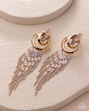 Load image into Gallery viewer, Paparazzi Jewelry Earrings Draped in Drama - Gold