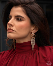 Load image into Gallery viewer, Paparazzi Jewelry Earrings Draped in Drama - Gold