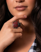 Load image into Gallery viewer, Paparazzi Jewelry Ring Beetle Bling - Red