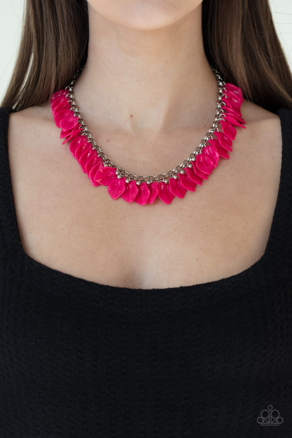 Paparazzi Jewelry Necklace Super Bloom - Pink
