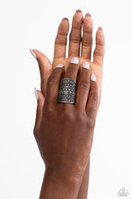 Load image into Gallery viewer, Paparazzi Jewelry Ring Diamondback Bravado - Silver