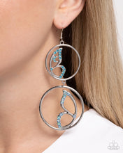 Load image into Gallery viewer, Paparazzi Jewelry Earrings Admittedly Aerial - Blue