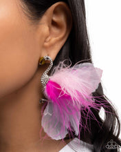 Load image into Gallery viewer, Paparazzi Jewelry Earrings Feathered Flamingo