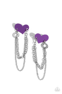 Paparazzi Jewelry Earrings Altered Affection - Purple