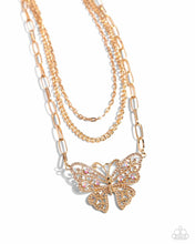 Load image into Gallery viewer, Paparazzi Jewelry Necklace Winged Wonder Gold