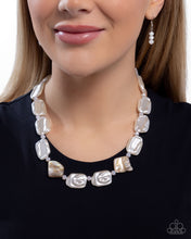 Load image into Gallery viewer, Paparazzi Jewelry Earrings Crimped Collage - White