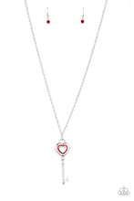 Load image into Gallery viewer, Paparazzi Jewelry Necklace Unlock Your Heart - Red