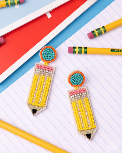 Paparazzi Jewelry Earrings Phenomenal Pencil