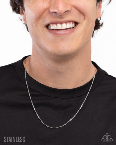 Paparazzi Jewelry Men No Drama - Silver