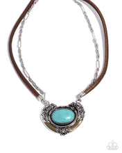 Load image into Gallery viewer, Paparazzi Jewelry Necklace Grounded Gesture - Blue