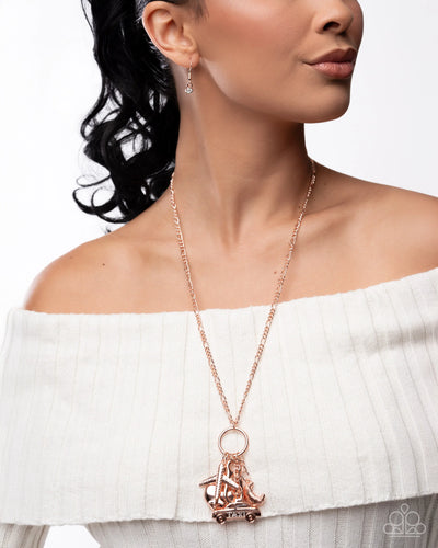 Paparazzi Jewelry Necklace World Tour - Rose Gold