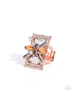 Paparazzi Jewelry Ring Exaggerated Edge - Copper