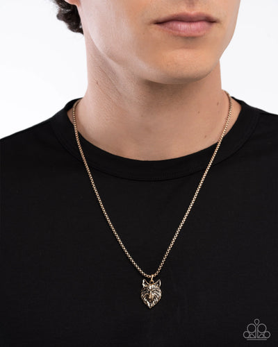 Paparazzi Jewelry Men Alphas Call - Gold