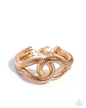 Load image into Gallery viewer, Paparazzi Jewelry Bracelet Interlocked Ignition - Gold