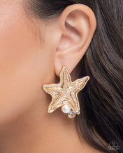 Load image into Gallery viewer, Paparazzi Jewelry Earrings Starfish Sensation - Gold