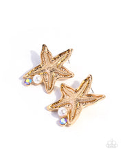 Load image into Gallery viewer, Paparazzi Jewelry Earrings Starfish Sensation - Gold