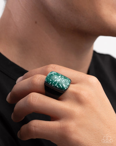 Paparazzi Jewelry Men Crowd Pleasing Color - Green