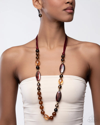 Paparazzi Jewelry Necklace Entrancing Ease - Multi