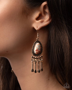 Paparazzi Jewelry Earrings Swirled Sashay - Multi