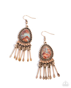 Paparazzi Jewelry Earrings Swirled Sashay - Multi