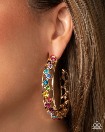 Paparazzi Jewelry Earrings Scattered Sophistication - Multi