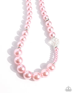 Paparazzi Jewelry Necklace Crystal Class - Pink