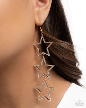 Load image into Gallery viewer, Paparazzi Jewelry Earring Star-Crossed Success - Gold