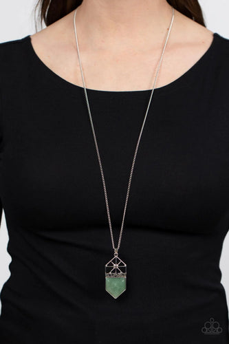 Paparazzi Jewelry Necklace Trailblazing Talisman - Green