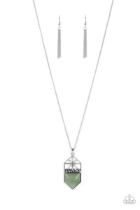 Paparazzi Jewelry Necklace Trailblazing Talisman - Green