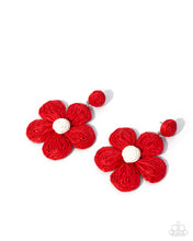 Load image into Gallery viewer, Paparazzi Jewelry Earrings Double Daisies - Red