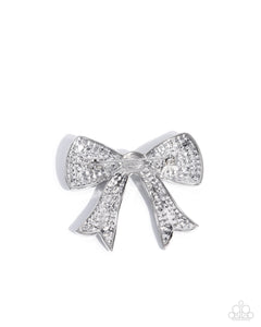 Paparazzi Lil Divas Bow Bravado - White
