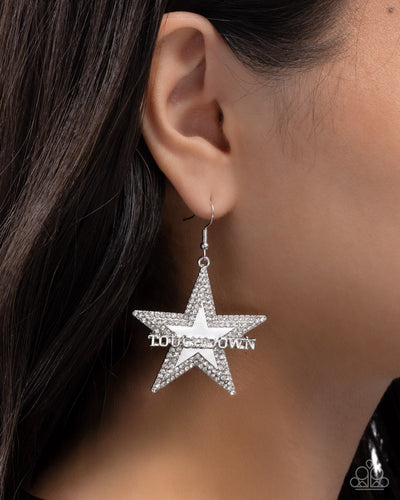 Paparazzi Jewelry Earrings Touchdown Tribute